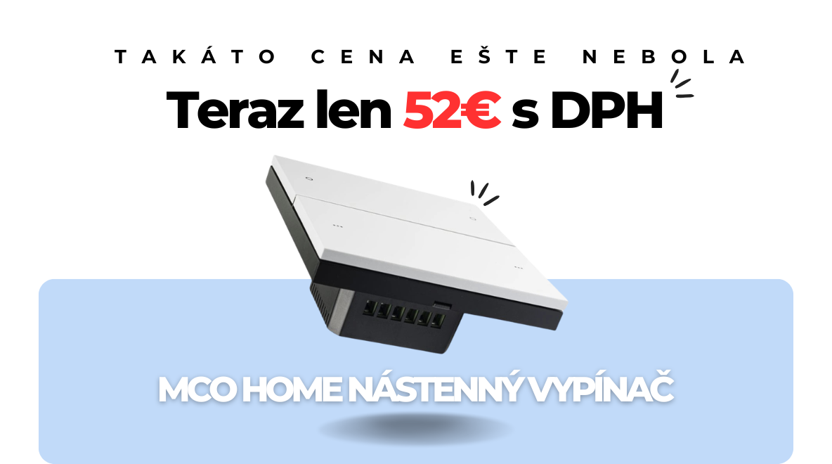 nástenný vypínač mco zwave