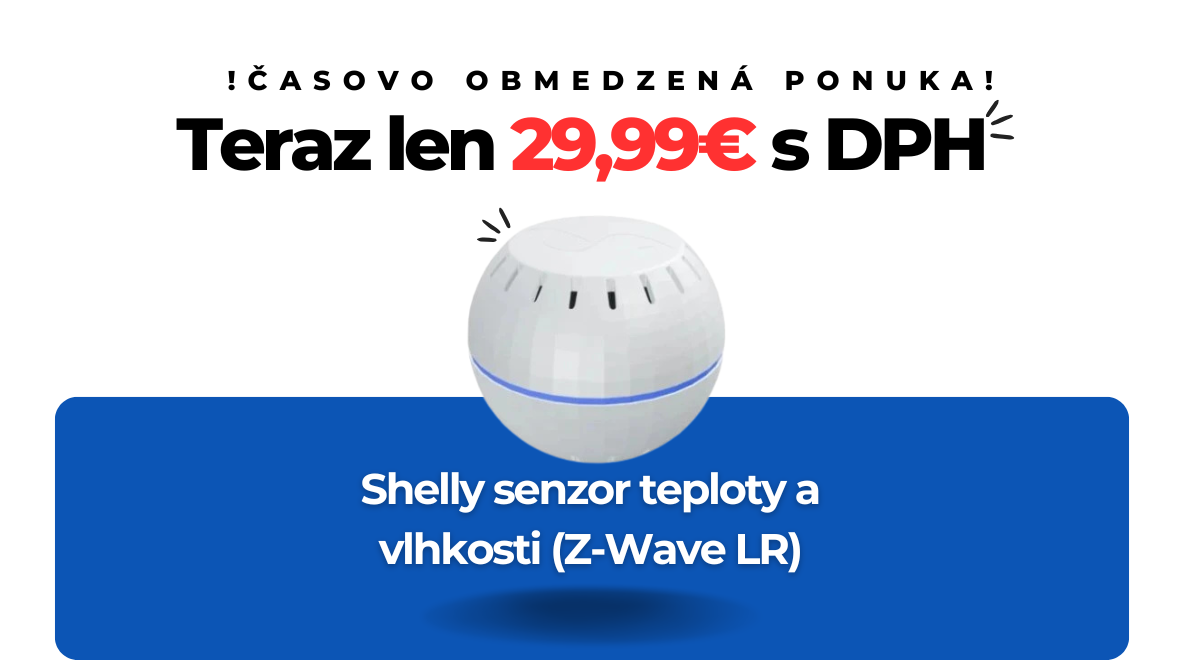 Shelly Wave H&T – senzor teploty a vlhkosti (Z-Wave LR)