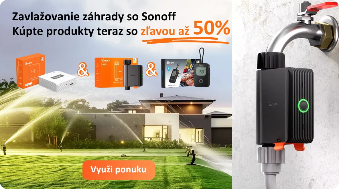 Sonoff zavlazovanie