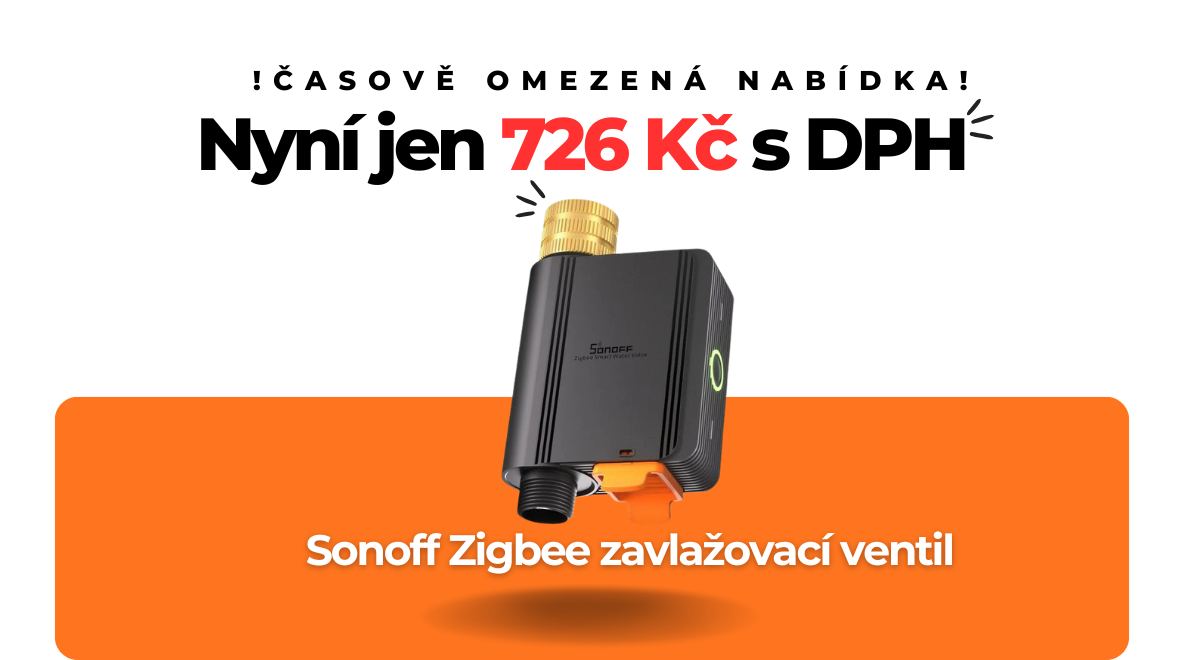 Sonoff Zigbee zavlažovací ventil