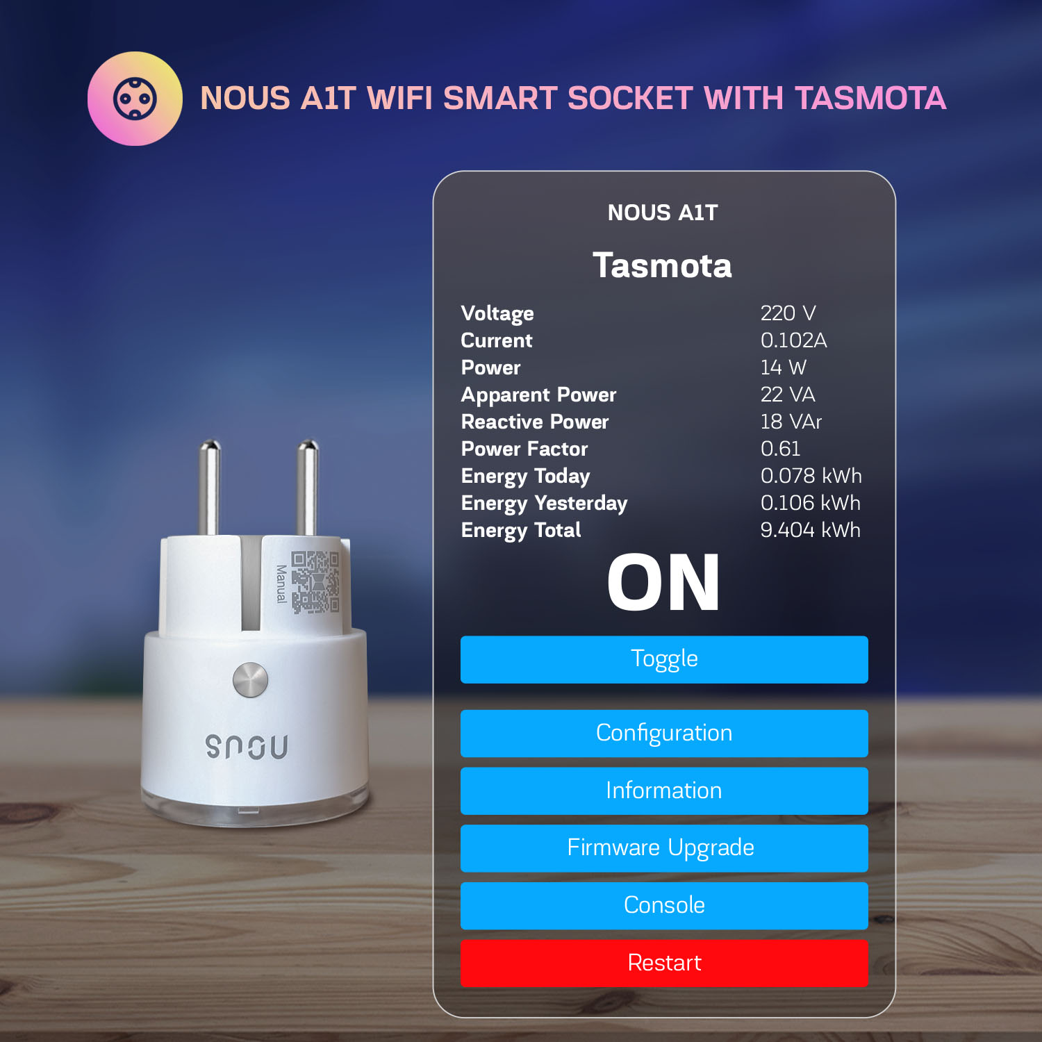 nous_A1T_smart_socket_16A_tasmota