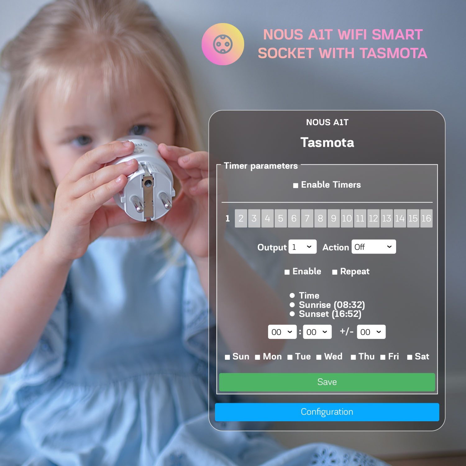 nous_A1T_smart_socket_16A_tasmota_wifi