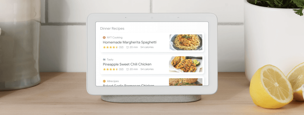Google Home recipes