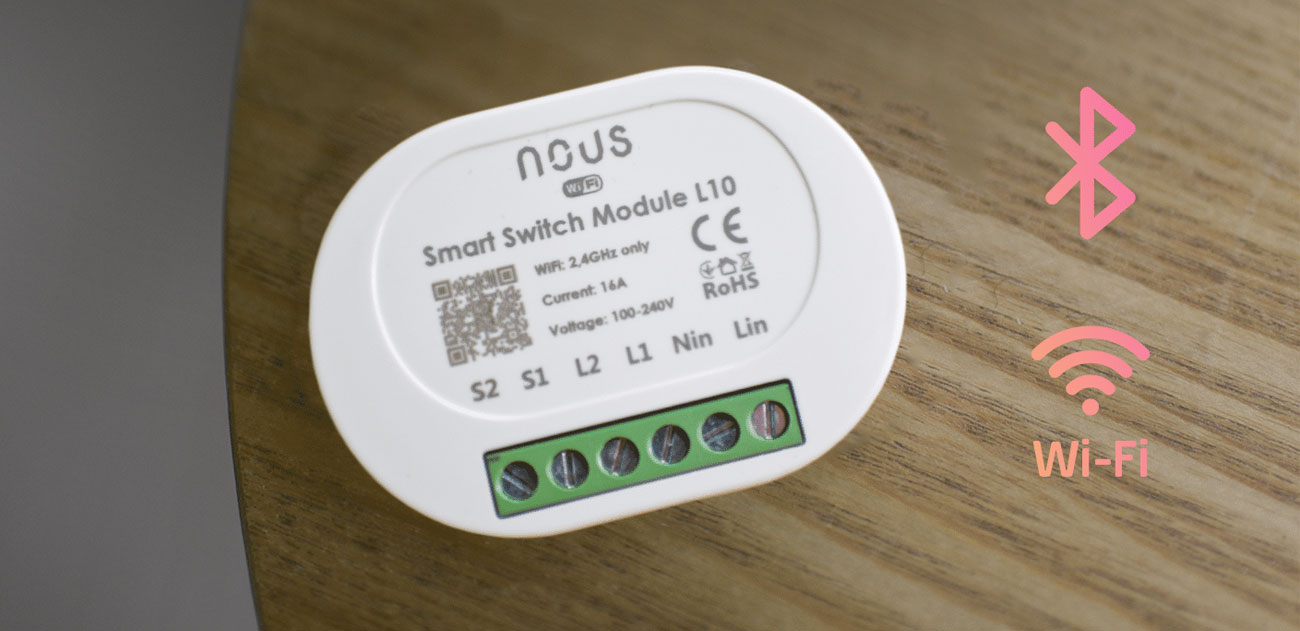 Nous L10 smart WiFi spinaci 1/2 kanalovy modul 16A