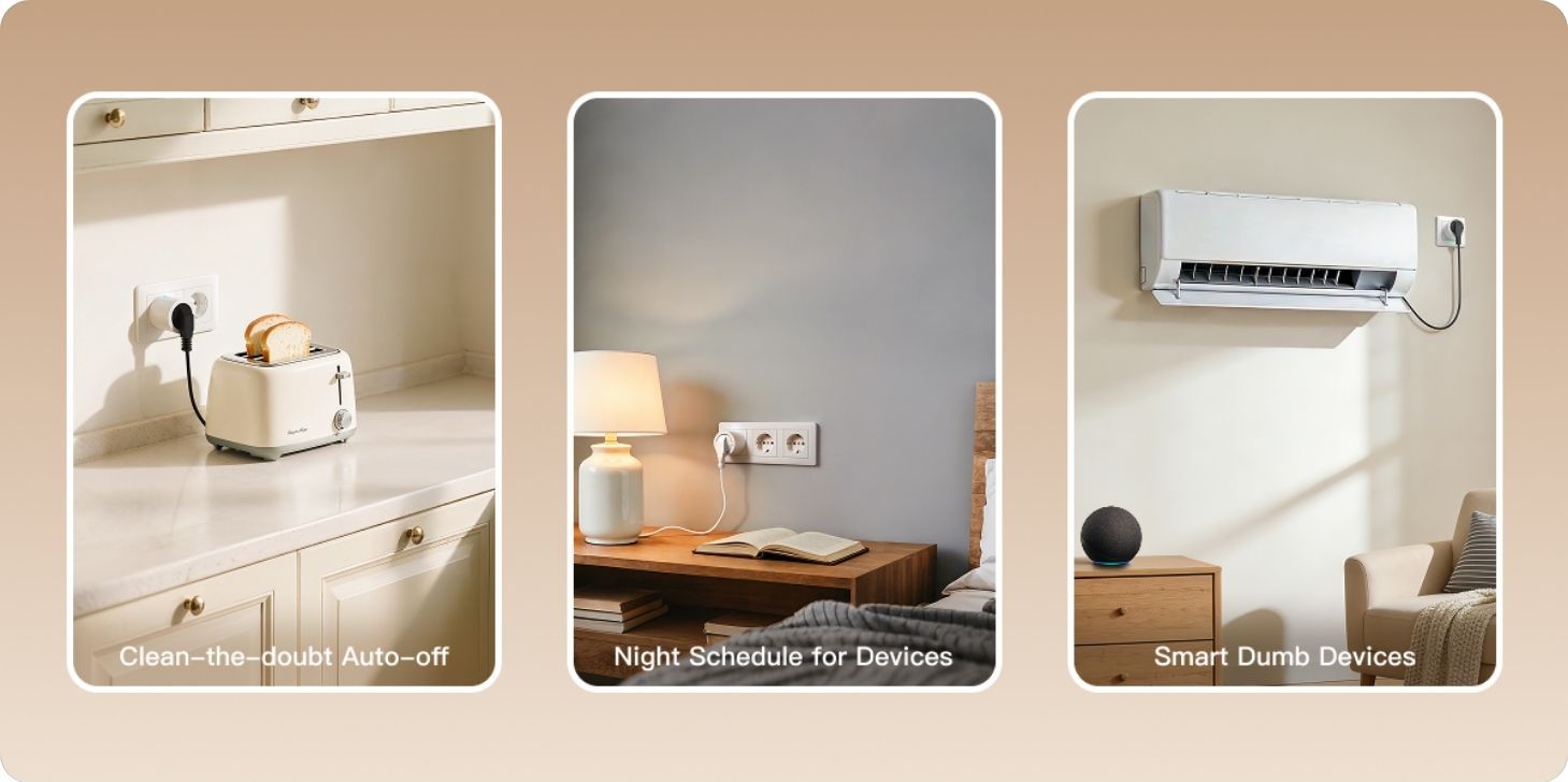 Automatizácia so zásuvkou Aqara Power Plug H2 EU