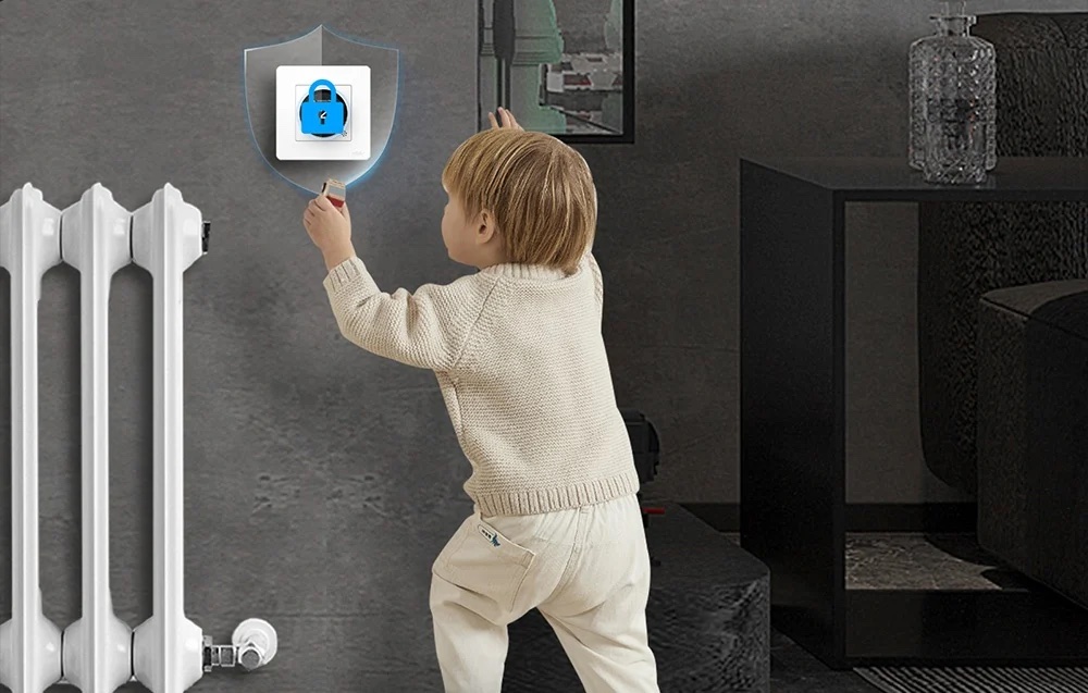 Detská zámka na Zigbee termostate MOES ZHT-SR-GC