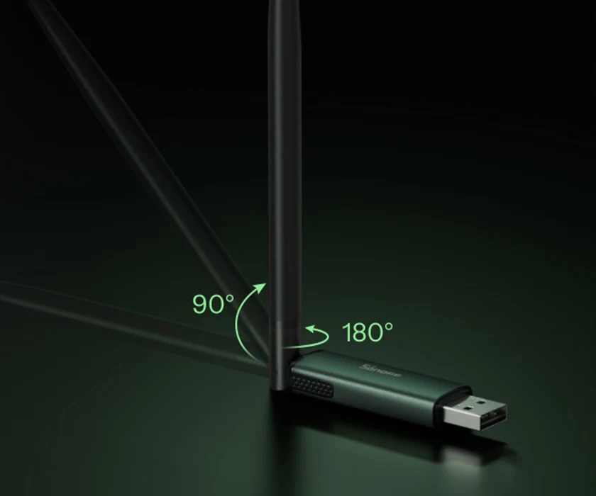 Polohovateľná anténa Zigbee adaptéra Sonoff so ziskom až 4,5 dBi