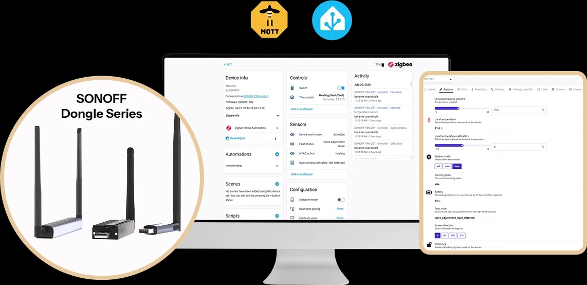 Sonoff TRV-ZBT Gen2 in Home Assistant, Zigbee2MQTT and other open platforms