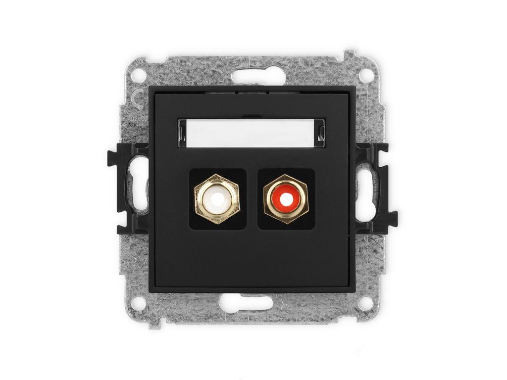 RCA double socket (cinch type-white and red