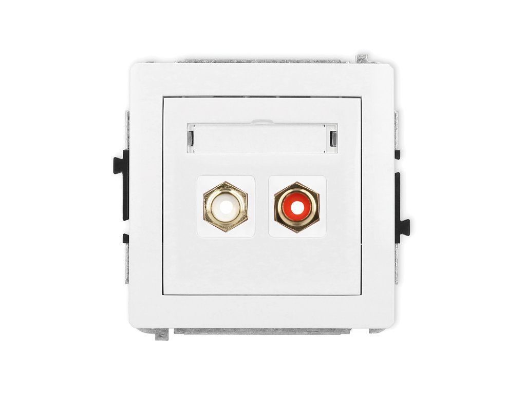 RCA double socket (cinch type-white and red