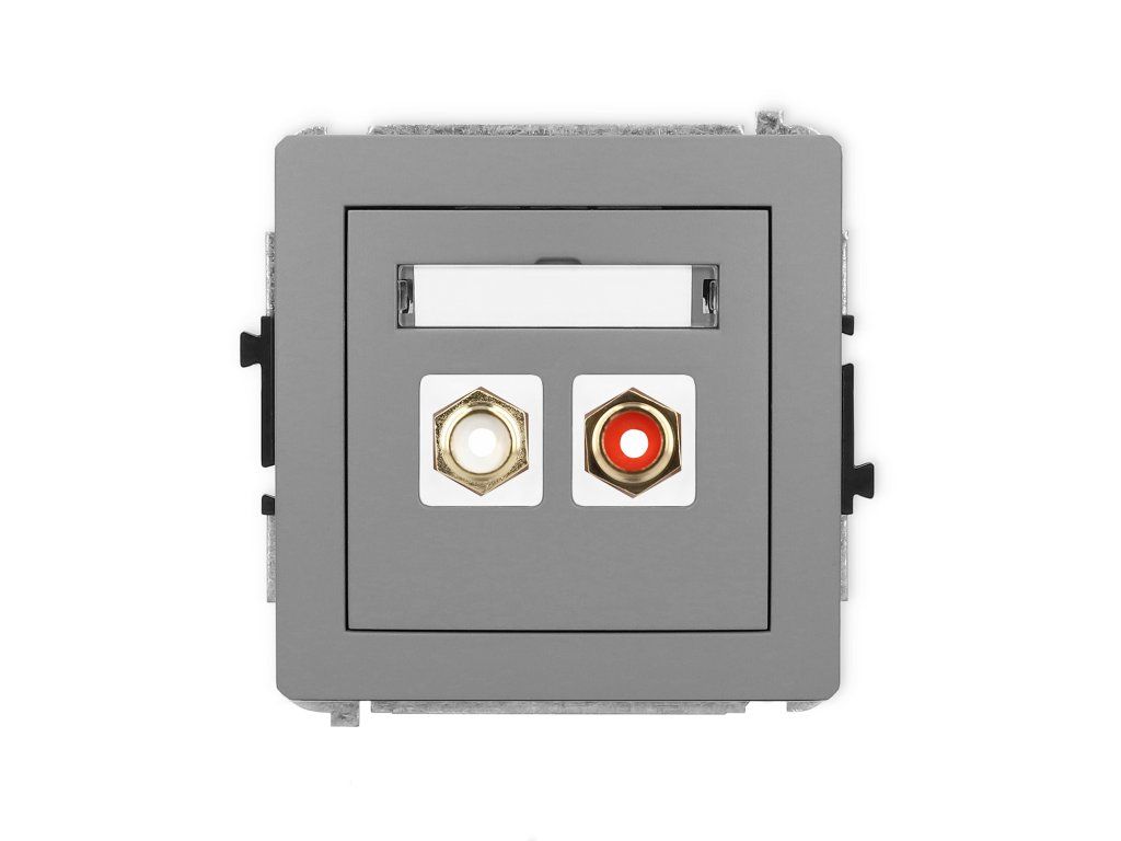 RCA double socket (cinch type-white and red