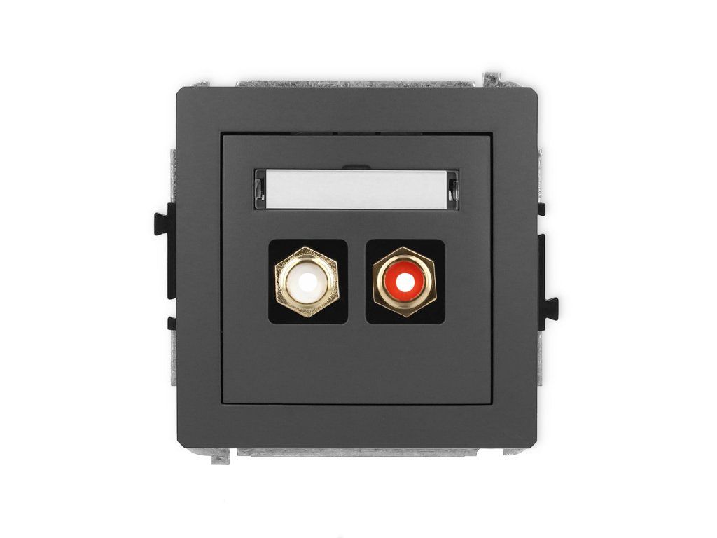RCA double socket (cinch type-white and red