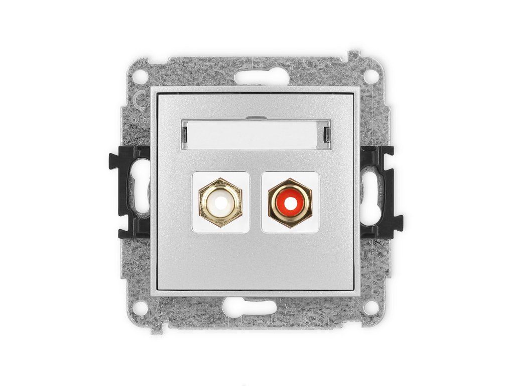 RCA double socket (cinch type-white and red