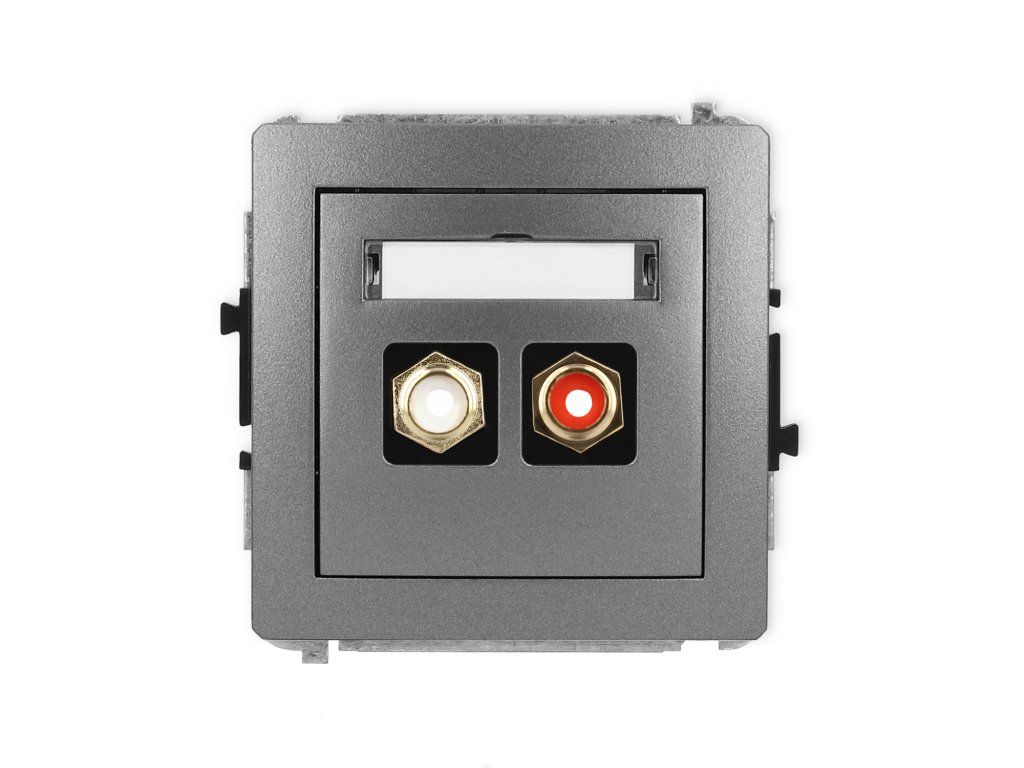 RCA double socket (cinch type-white and red