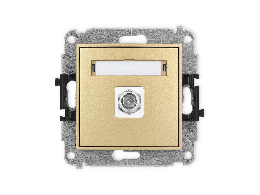 Single antenna F type socket (SAT) mechanism