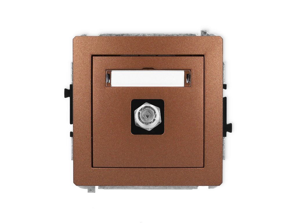 Single antenna F type socket (SAT) mechanism