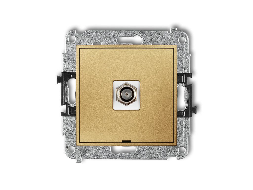 Single antenna F type socket (SAT) mechanism