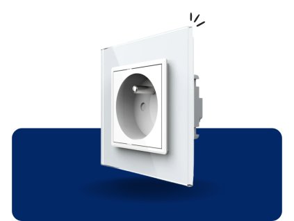 LIVOLO VL W2C1FR 11 Elektrická zásuvka SK biela VL C7C1FR 11