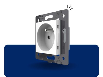 LIVOLO FR FK 11 Elektrická zásuvka SK biela VL C7 C1FR 11