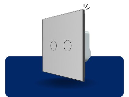 LIVOLO VL C702W 15 Žalúziový ovládač strieborný VL C702W 15