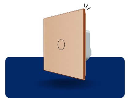 LIVOLO VL C701SS 13 Dotykový vypínač č.7 zlatý VL C701SS 13