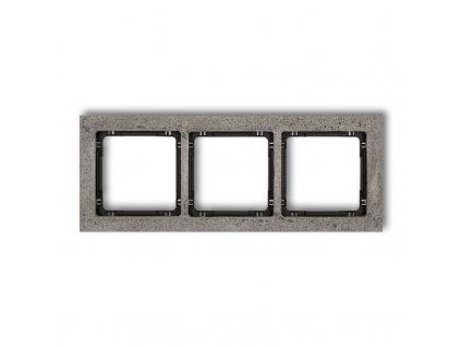 3-rámik - betón (rámik: Tmavo Sivá; zadný plast: Čierna)