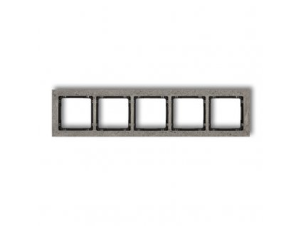 5-rámik - betón (rámik: Tmavo Sivá; zadný plast: Čierna)