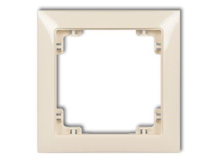 1-gang universal plastic frame DECO Soft