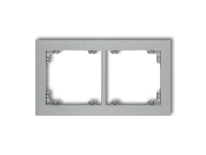2-gang universal plastic frame