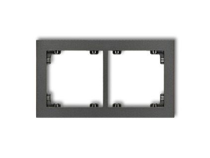 2-gang universal plastic frame
