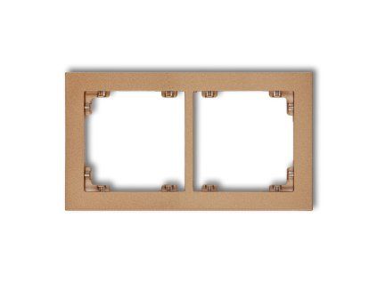2-gang universal plastic frame