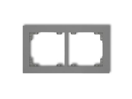 2-gang universal plastic frame