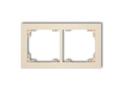2-gang universal plastic frame