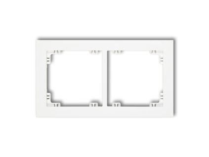 2-gang universal plastic frame