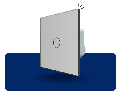 LIVOLO VL C701SS 15 Dotykový vypínač č.7 strieborný VL C701SS 15