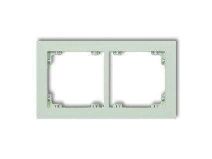 2-gang universal plastic frame DECO Pastel Matt (mint)