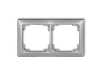 2-gang universal plastic frame DECO Soft