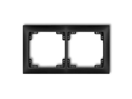 2-gang universal plastic frame DECO Soft