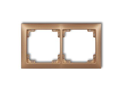 2-gang universal plastic frame DECO Soft