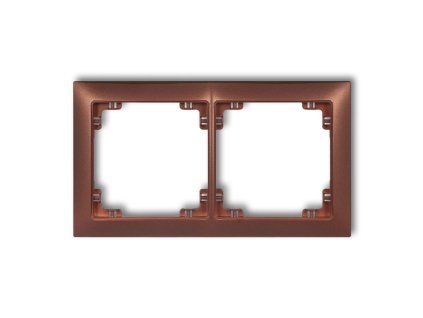 2-gang universal plastic frame DECO Soft