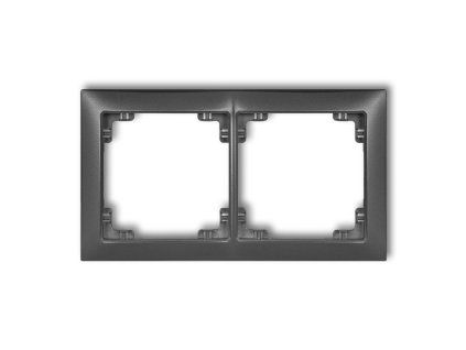 2-gang universal plastic frame DECO Soft