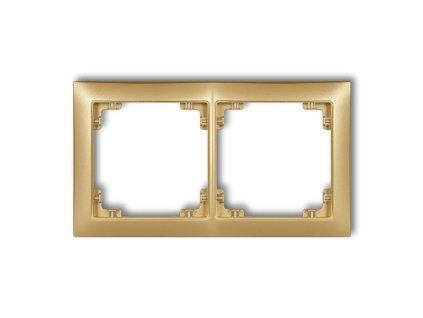 2-gang universal plastic frame DECO Soft