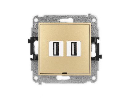 2xUSB A-A 2.0 double socket mechanism