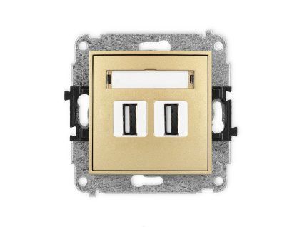 2xUSB A-A 2.0 double socket mechanism