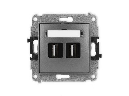 2xUSB A-A 2.0 double socket mechanism