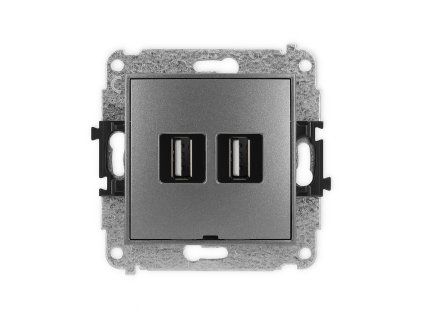 2xUSB A-A 2.0 double socket mechanism