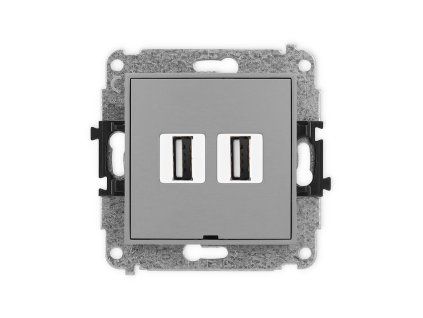 2xUSB A-A 2.0 double socket mechanism