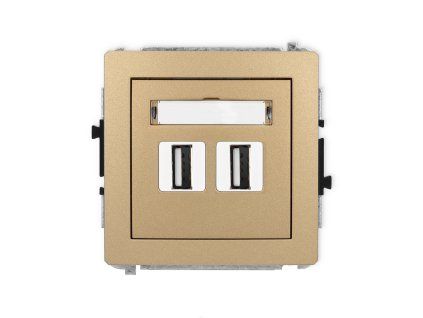 2xUSB A-A 2.0 double socket mechanism