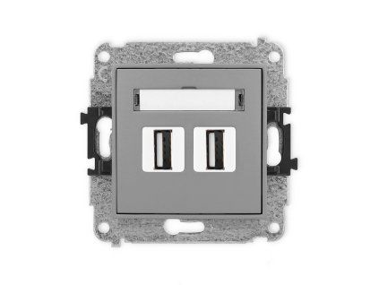 2xUSB A-A 2.0 double socket mechanism