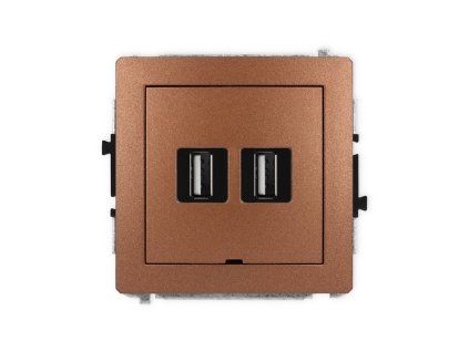 2xUSB A-A 2.0 double socket mechanism